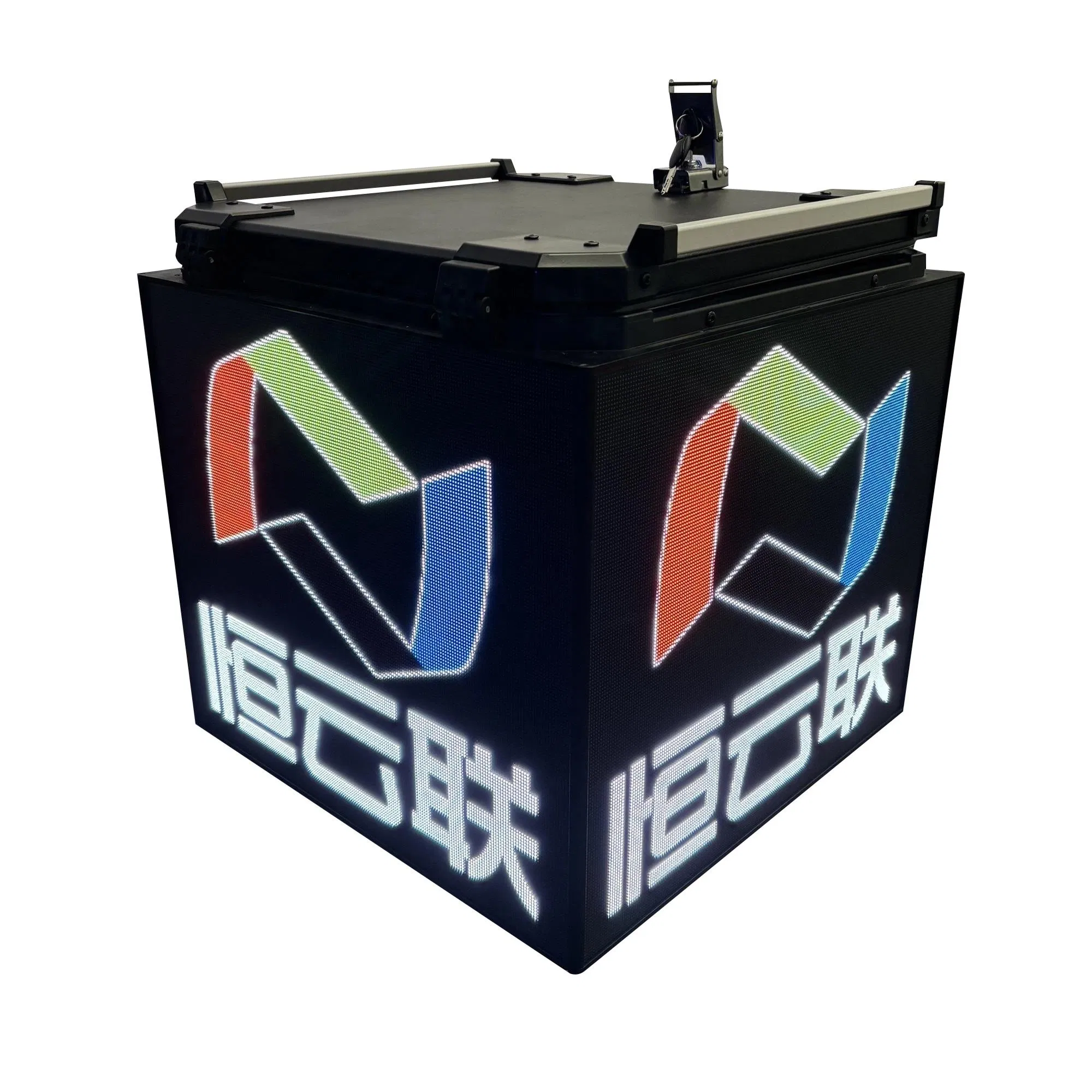 OEM Custom LED Smart Insulated Food Delivery Box for Digital Ads