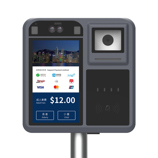 4G Automatic Cashless Public Fare Ticket Code Bus Contactless Payment Validator P18-Q