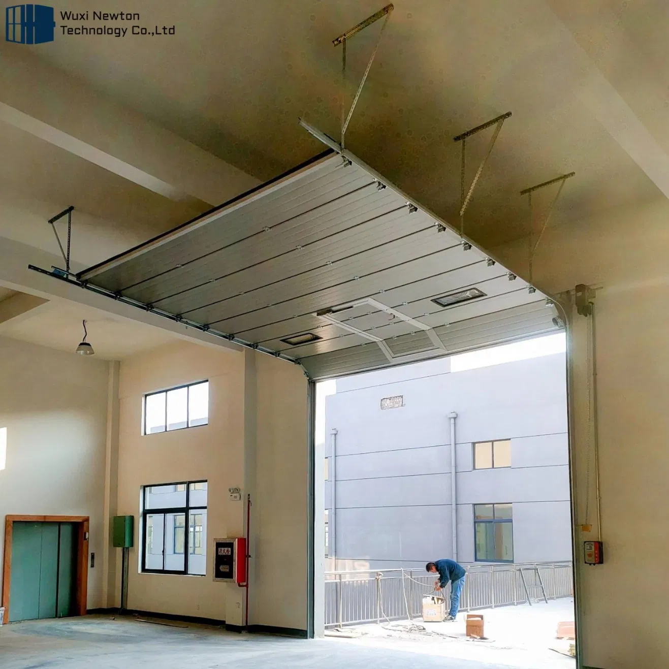 High Quality Industrial Automatic Steel Sectional PU Door Industrial Doors