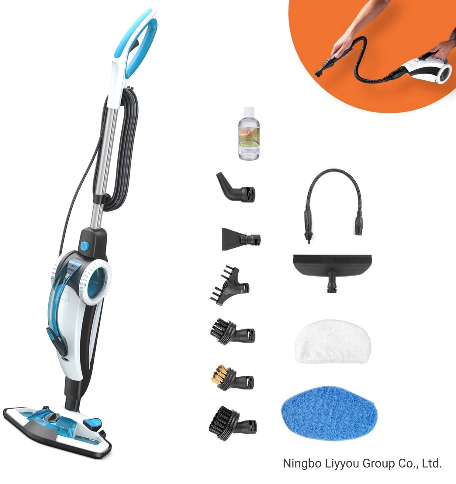 Steam Mop Cleaner, 10 in 1 Convenient Detachable Handheld Steam Cleaner
