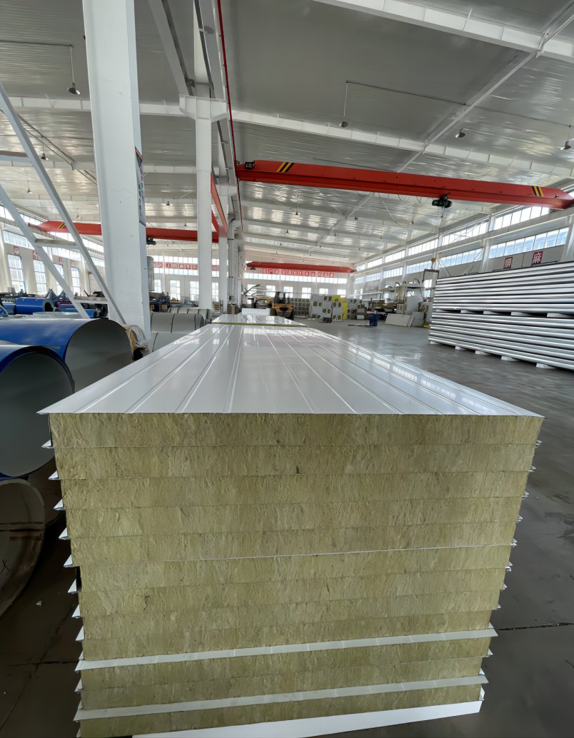 High Density Rock Wool Sandwich Wall Panel for Internal and External Wall