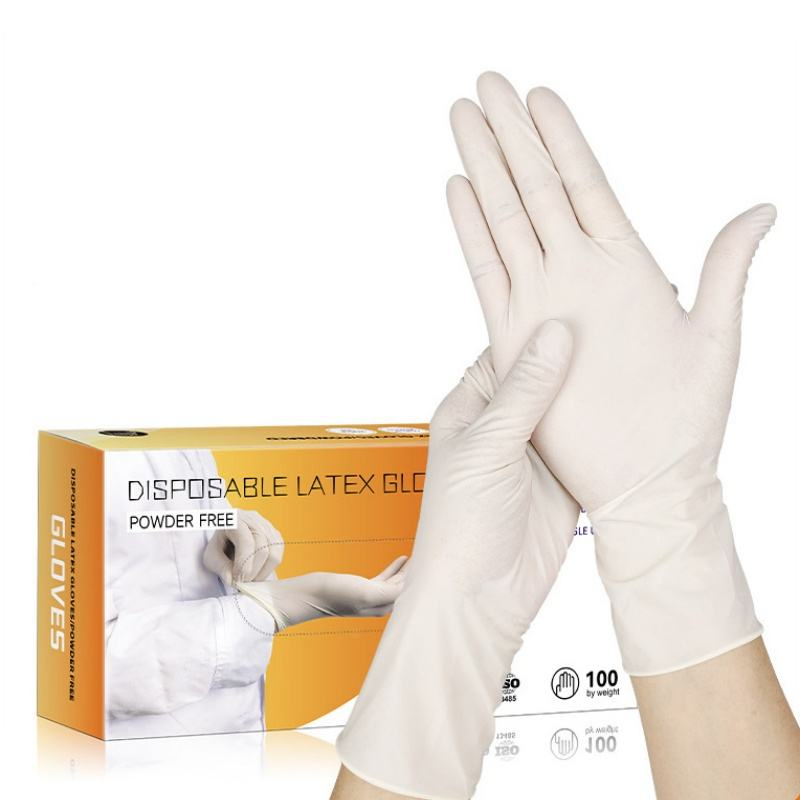 Factory Low Price Selling High Quality Disposable Examination Powder Free Gloves Latex for Work Protection