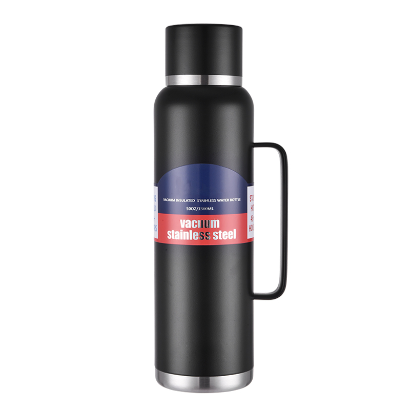 1500ml Insulated Stainless Steel Water Bottle Vacuum Travel Pot with Handle