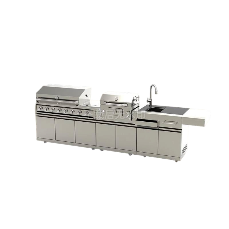 Outdoor Stainless Steel Cabinet BBQ Party Meets Environmental Standards and Sells Well in The Us