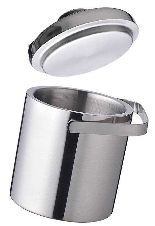 Hotel Stainless Steel Ice Bucket with Ice Tong 1.2L