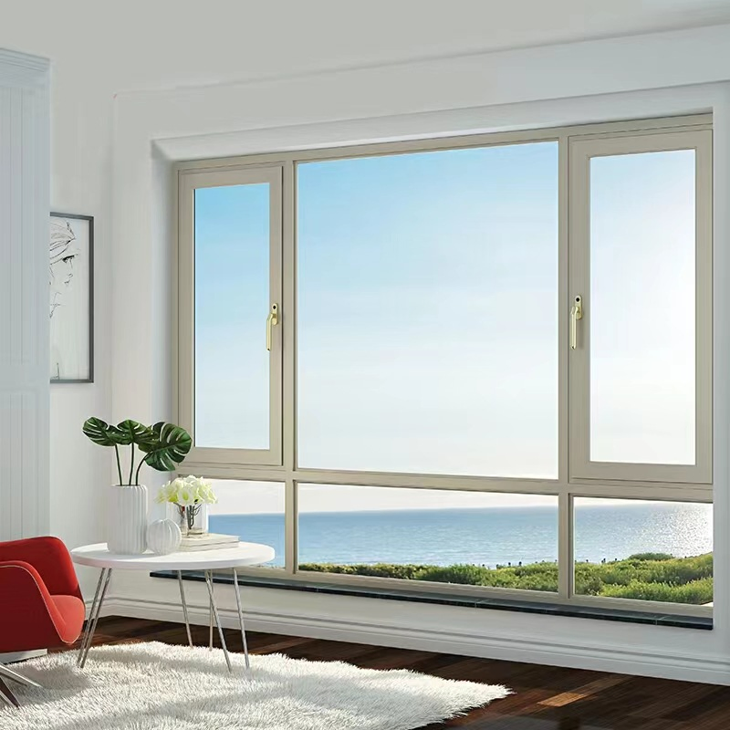 American Exterior Aluminium Profile PVC UPVC Invisible Screen Window Lock Profile Glass Door Hardware Window