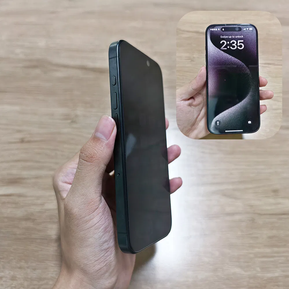 Защитное стекло для iPhone с приватностью и антиотпечатками