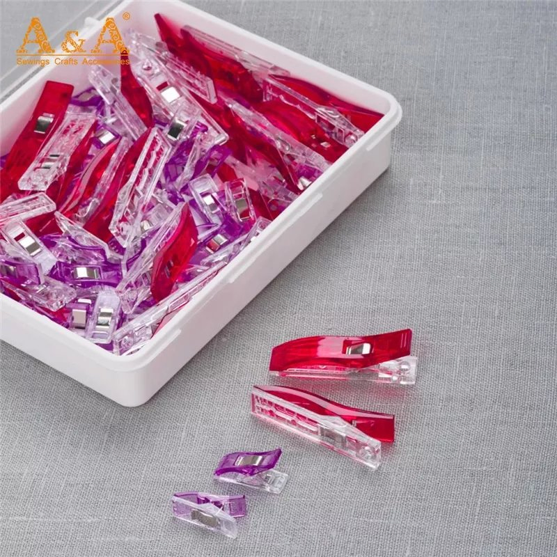 Big Size Assorted Colors Plastic Clips for Sewing Quilting Clip Crafts Clips