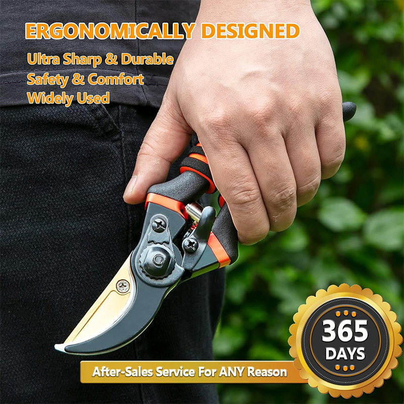 Carbon Steel Plant Cutting Tools Fruit Tree Pruning Shears Bypass Pruner Garden Tool Pruning Shear