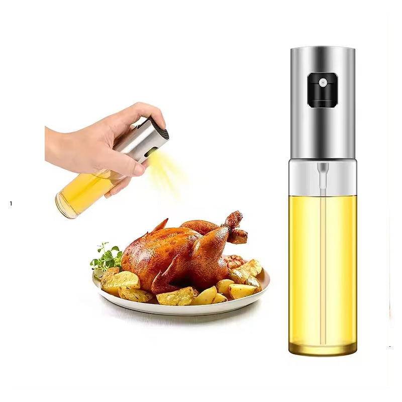 Kitchen Home Spray Oil Sprayer Air Fryer Misting Spray Bottle Glass Leak Proof Oil Can Bottles Pot