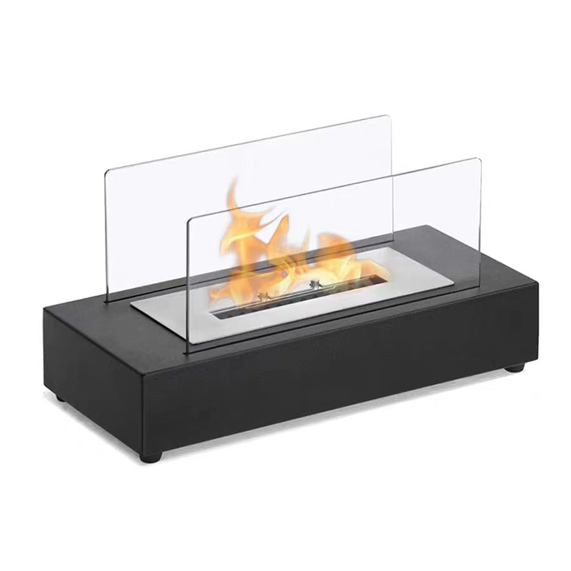 Stone Smokeless Ethanol Fire Pit Charcoal Support Flange Coffee Outdoor Table Fireplace