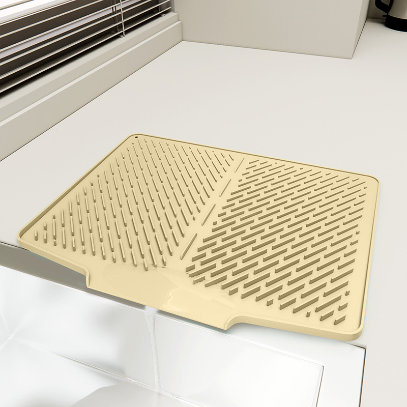 Силиконовый коврик для сушки посуды, антискользящий