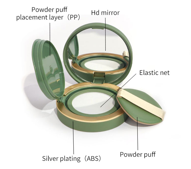 Vibrant Face Makeup Foundation Cosmetic Colorful Blush Powder Compact