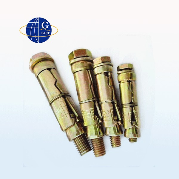 Анкерный болт для бетона оцинкованный 3PCS Shell 4PCS Bolt
