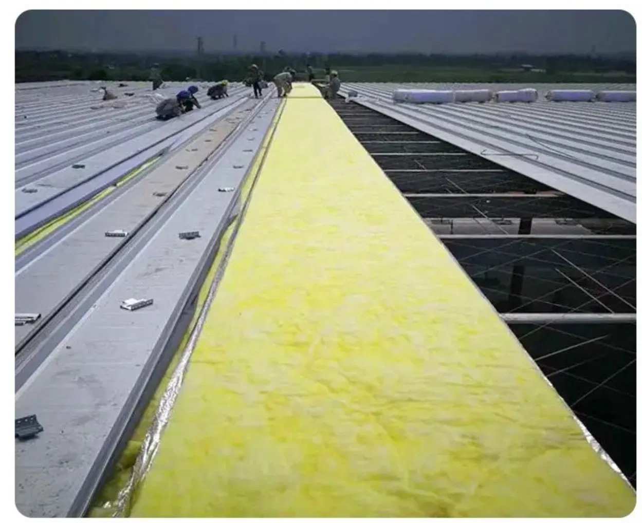 Acoustic Sound Insulation Glass Wool Blanket with Aluminum Foil, Fireproof, Heat-Insulating