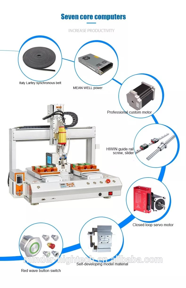 High Precision Electric Assembly Screw Fastening Robot Maker