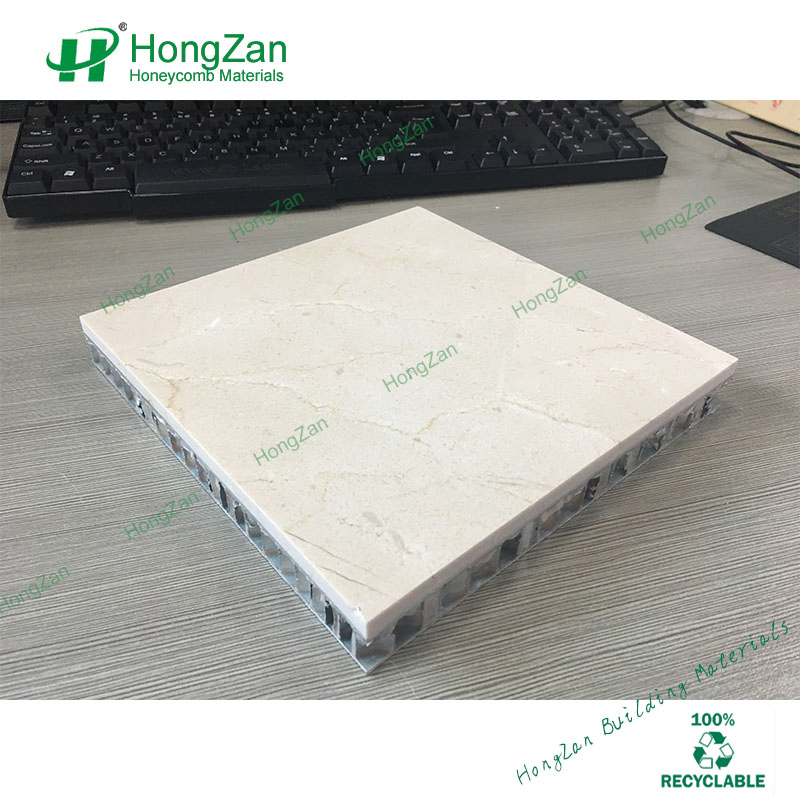 Crema Marfil Marble Aluminum Honeycomb Panel Building Materials
