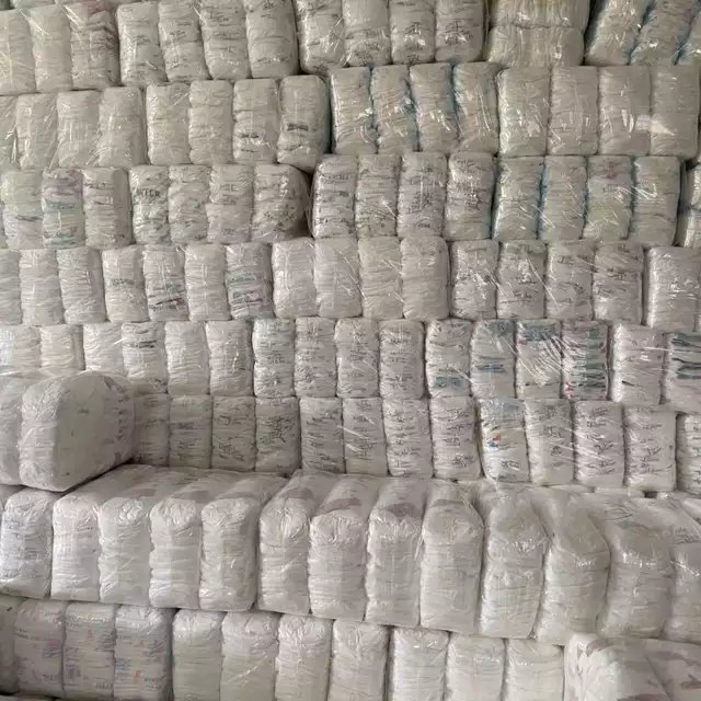Factory Wholesale Cheap Grade B Cloth Baby Diapers in Bales in Bulk Manufacturer China