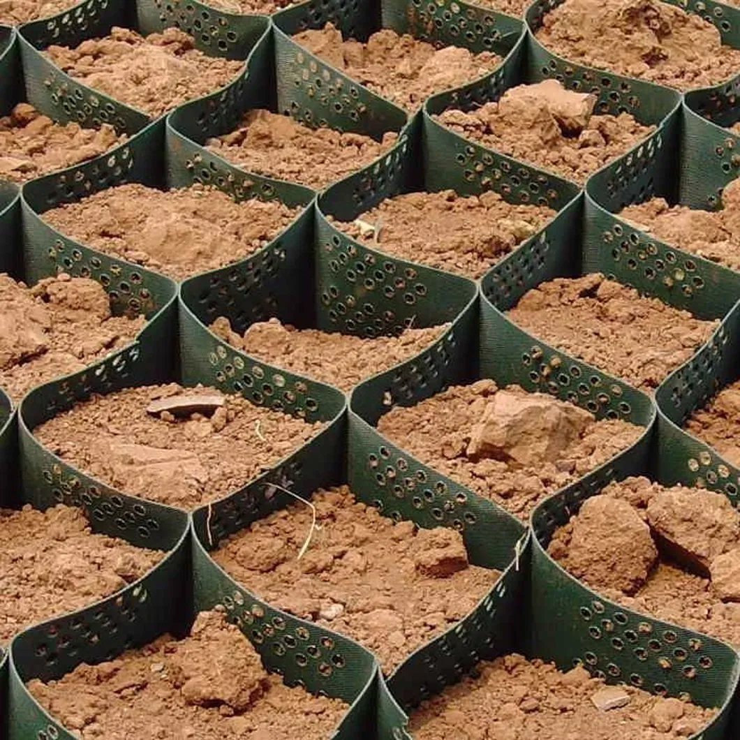 Green Honeycomb Gravel Stabilizer Products Geocell