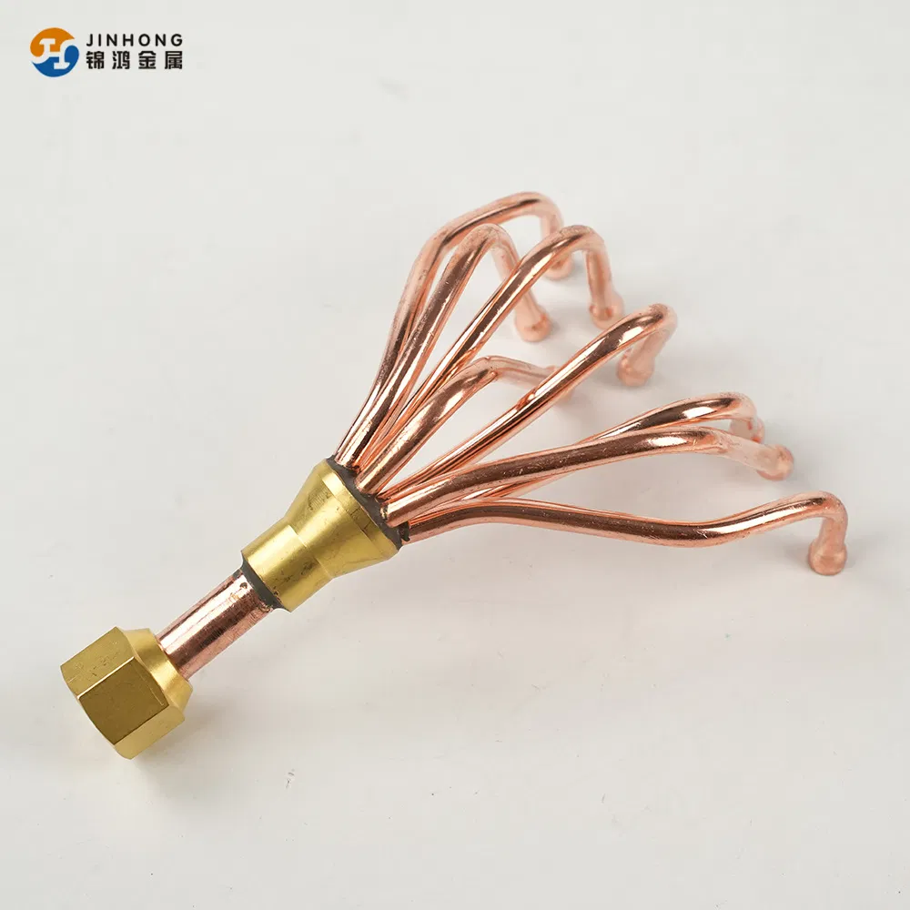 Factory Customized Closed Copper Header Water Distributor Manifold for HVAC System
