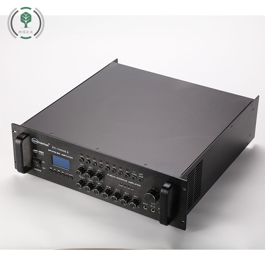Customization Office Building 8-Zone PA System 3 Mic Inputs 8-Zone Broadcast Amplifier