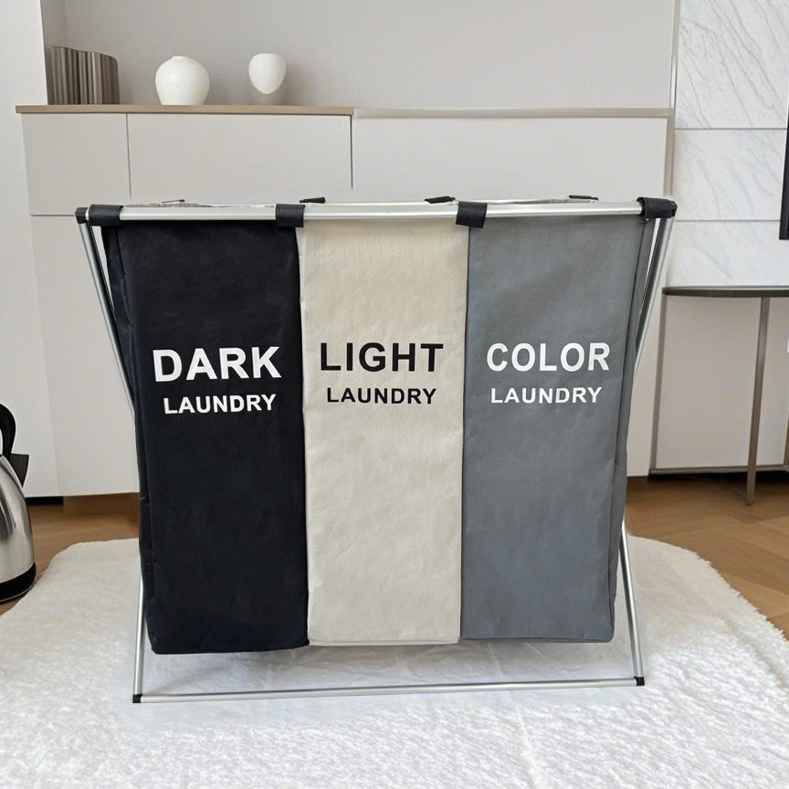 X-Shaped Foldable Waterproof Oxford Modern Clothes Sorting Laundry Basket