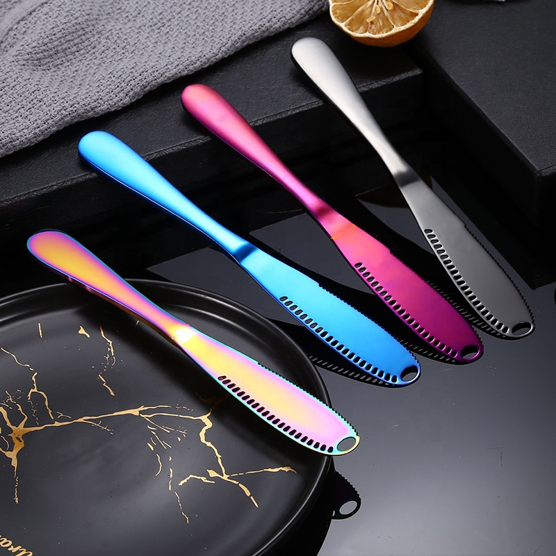 Stainless Steel 430 Cutlery Function 3 in 1 Cream Cheese Jam Butter Knife