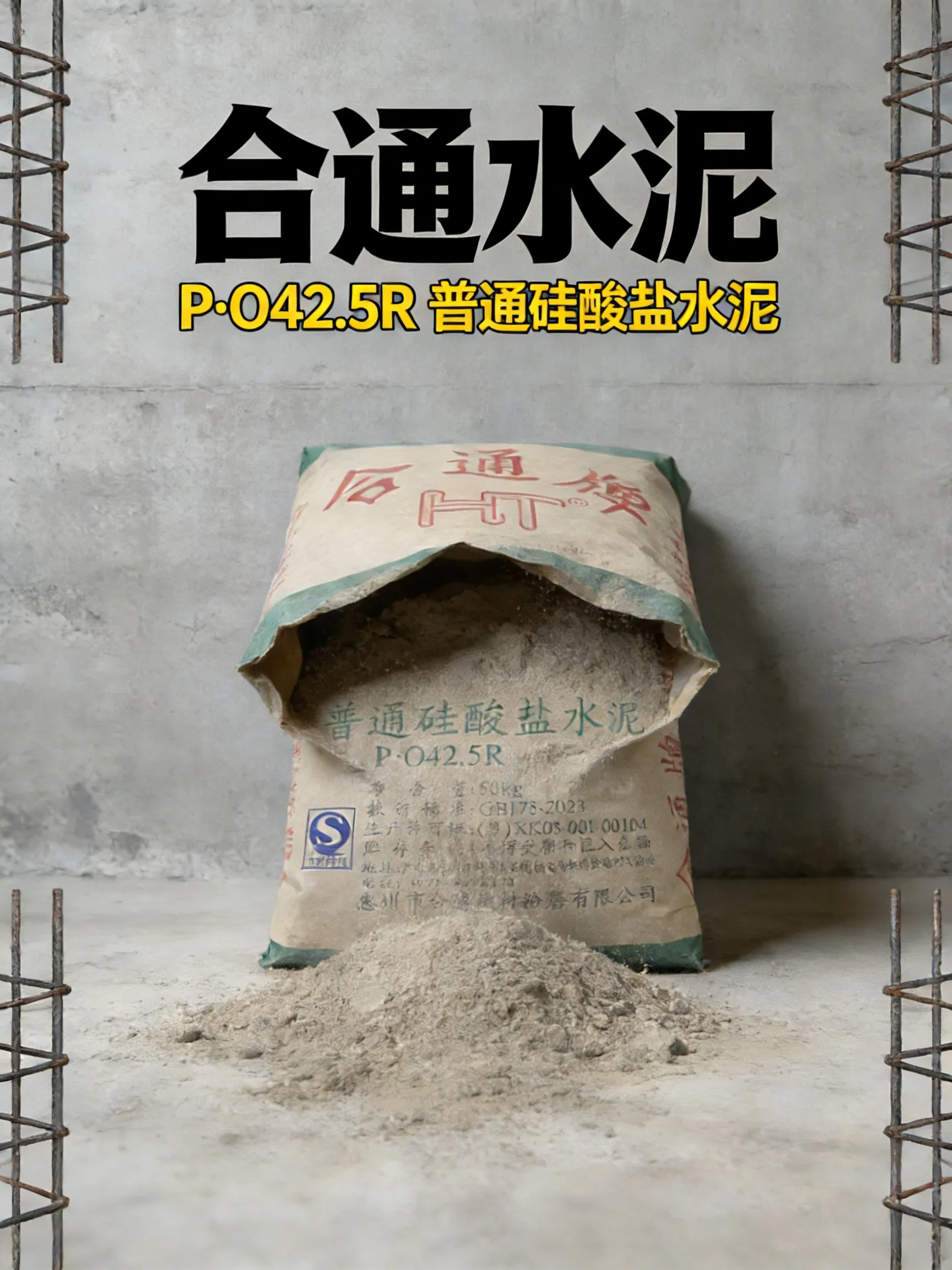 Ordinary Portland Cement P. O 42.5r High Strength Construction Cement 50kg