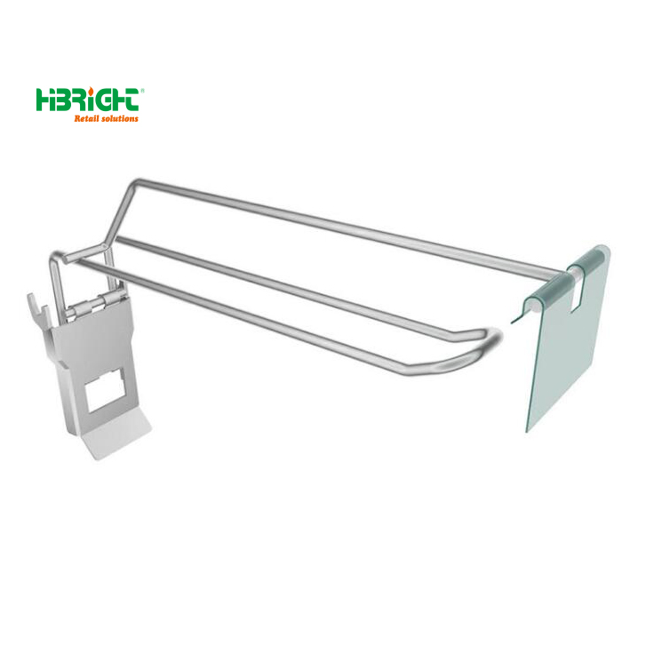 Supermarket Convenience Store Hardware Single Prong Hooks for Grid Panel Pegboard