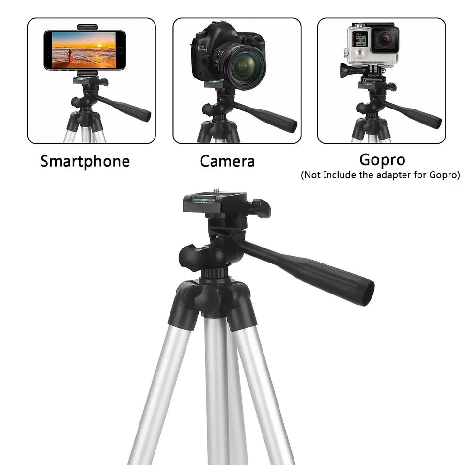 3110 Foldable Camera Video Tripod Universal Smartphone Live Stand Light Photography Tripod Stand Aluminum Camera Stand Tripod