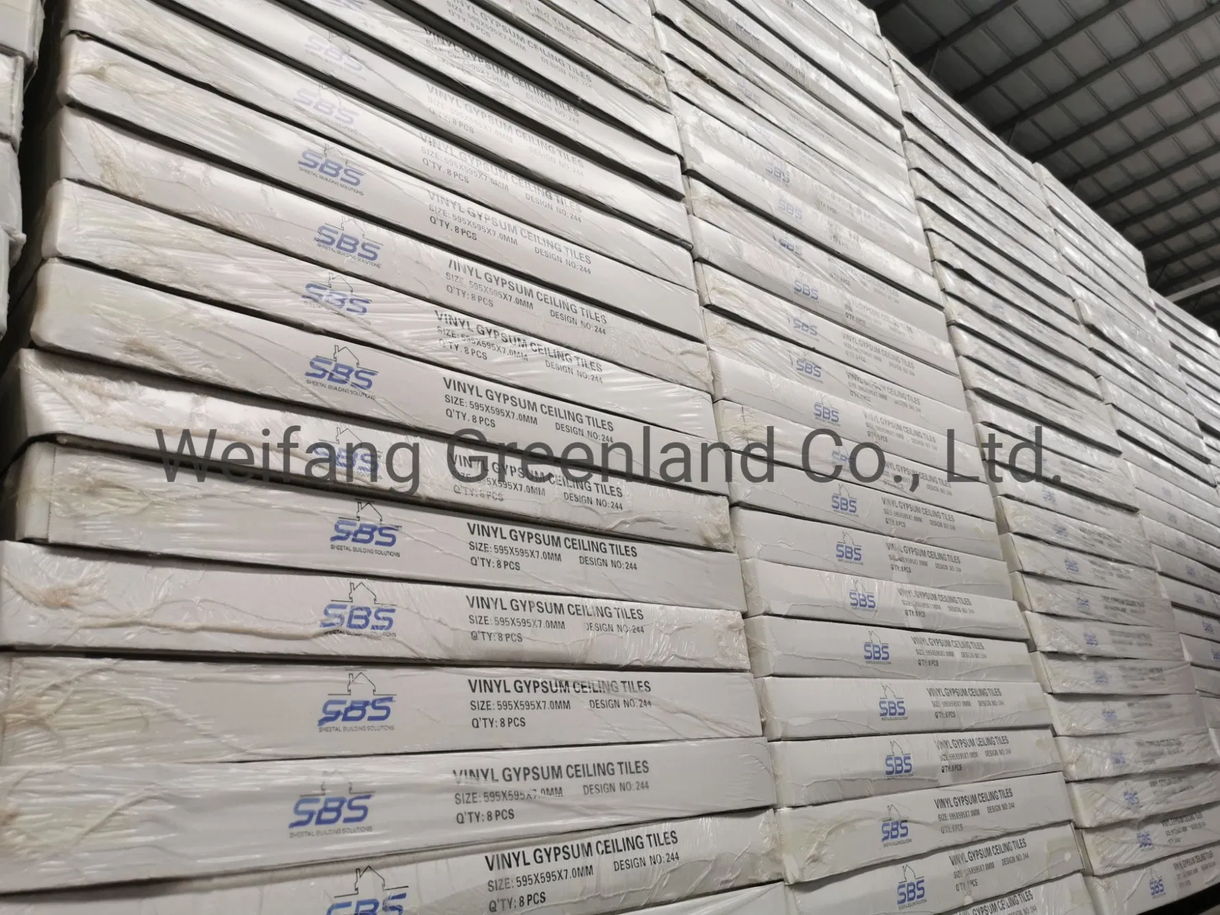 PVC Laminated Gypsum Ceiling/High-Strength Gypsum Ceiling Tile/Gypsum Ceiling Tile