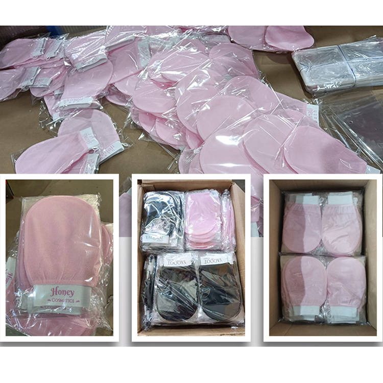 Bathing Gloves Exfoliator Shower Mitt Back Skid Resistance Body Massage Sponge Wash Loofah Scrub Gloves Kessa Mitts