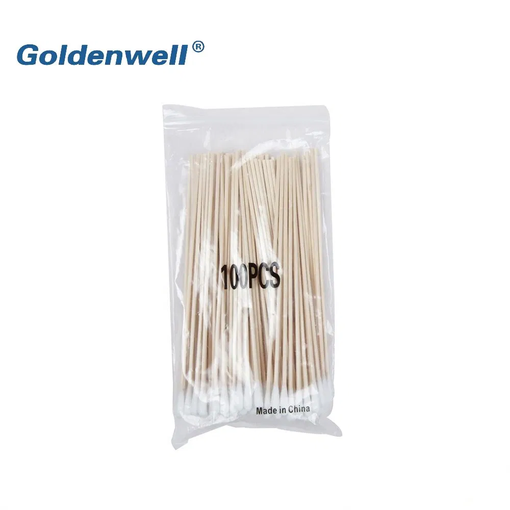 Safety Long Wooden Cotton Swabs