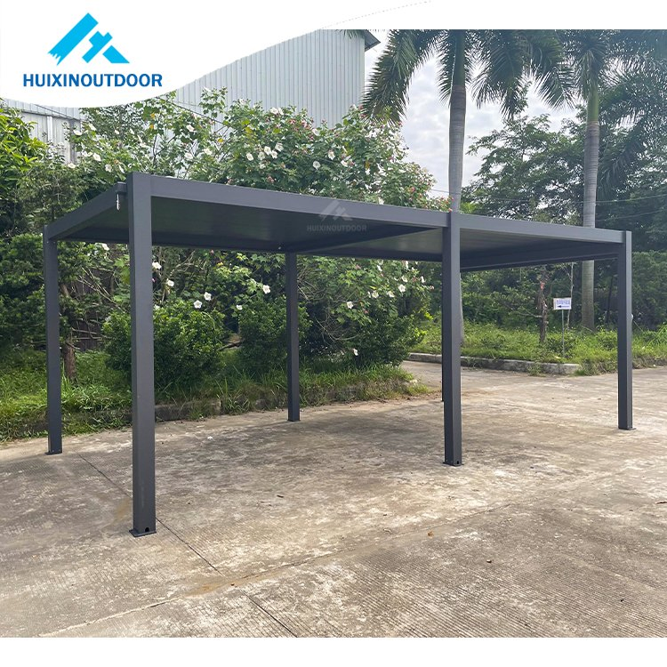 Motorized Gazebo Aluminum Louvre Roof Pergola for Garden Personalized Made Chinese Aluminum Balcony Sun Roof Pergola