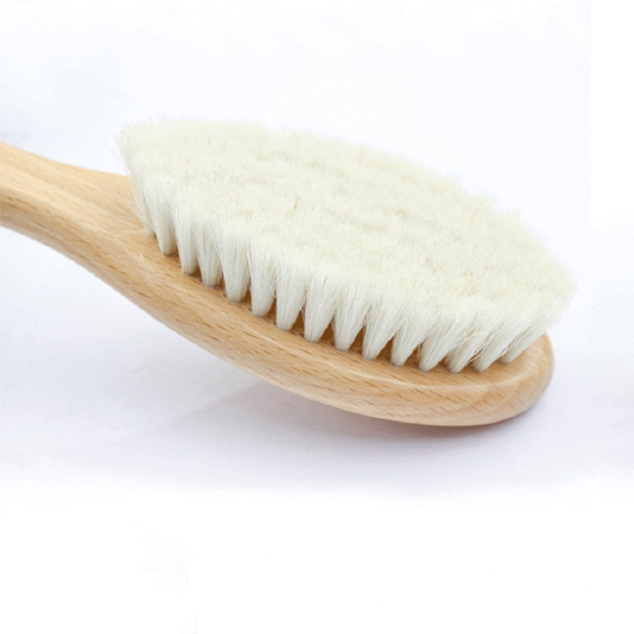 Eco-friendly Natural Beech Wood Baby Comb Hair Brush Comb Set