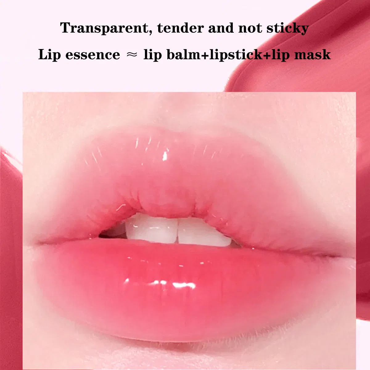 Блеск для губ зеркальный, нелипкий, в чашечке