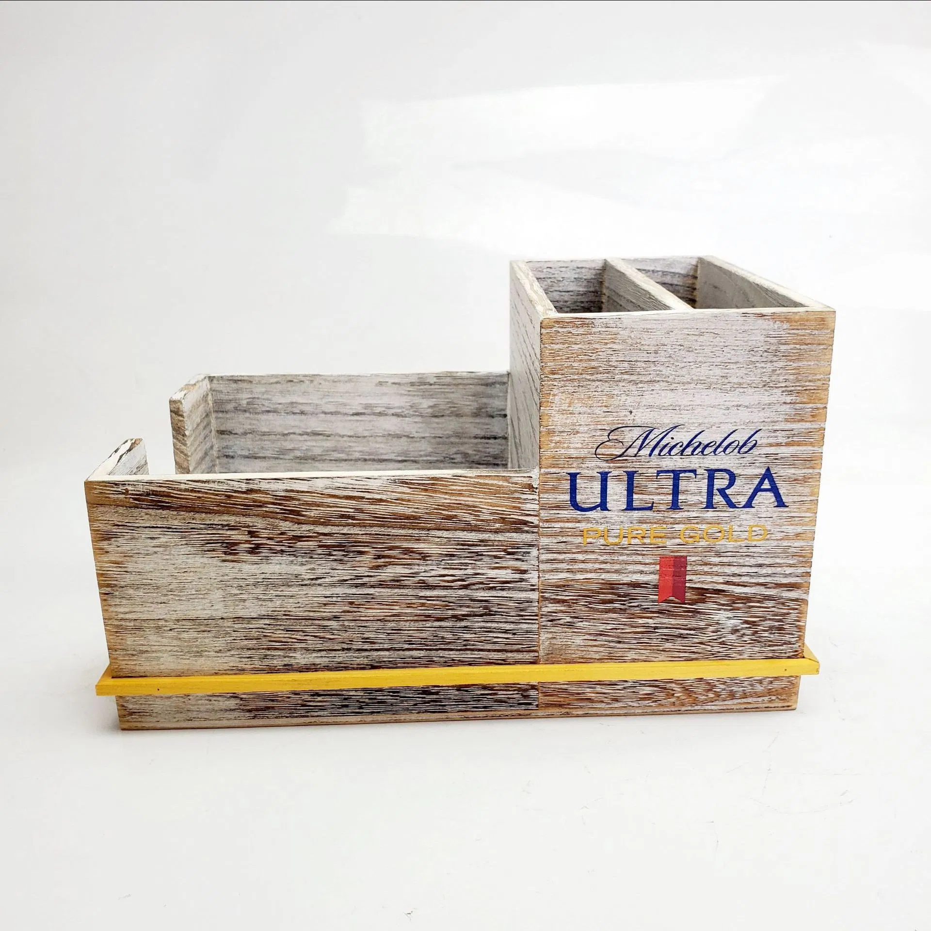 Wooden Restaurant Cafe Napkin Straw Holder Box Dispenser Beech Storage Box Bar Caddy for Caperdonich Marquis De Gensac Camut