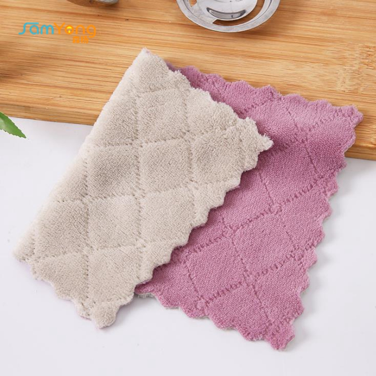 Housework Cleaning Cloth Kitchen Towel with Strong Water Absorption Non-Stick Oil Dish Cloths Kitchen Rags