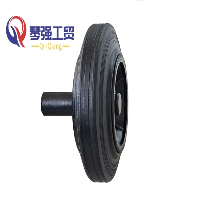 8 Inch Trash Bin Solid Rubber Wheel Can Dustbin Wheel