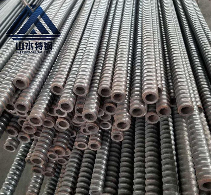 R25 R32 R38 R51 Prestressed Anchor Rock Support Bolt Fully Threaded Self-Drilling Anchor Carbon Steel Anchor