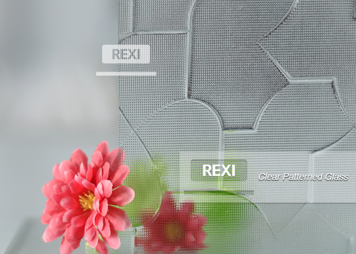 Premium Clear Rolled Glass Sheets with Elegant Millennium Design