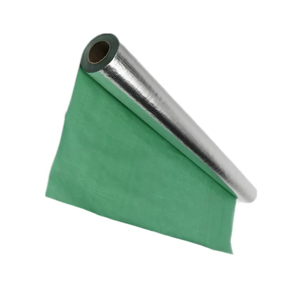 97% Reflectivity Aluminum Foil Woven Fabric Heat Insulation