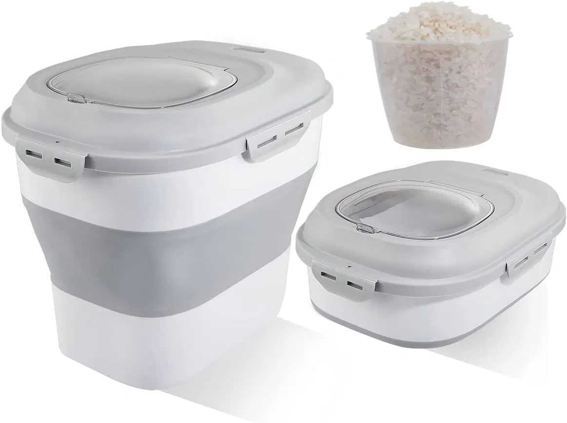 Складной контейнер для круп с мерным стаканом