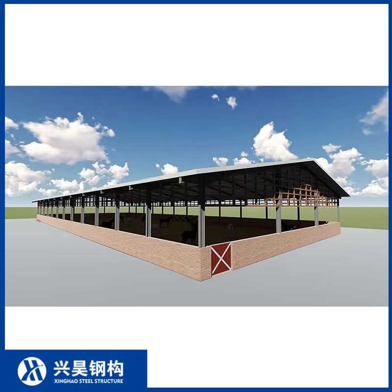 Customizable Prefab Metal Storage Farming Equipment Steel Structure Sheep/Goat/Pig/Hog/Cattle/Cow/Poultry House/Shed