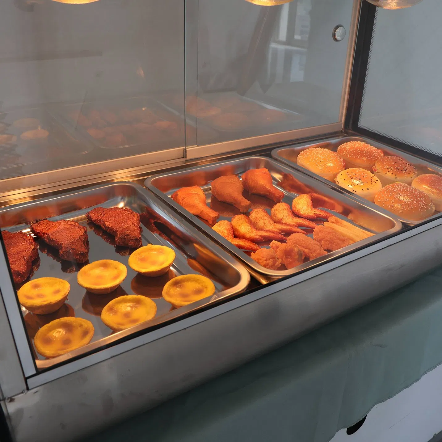 Space Saving Slim Profile Heated Display Case Ideal for Small Cafes and Takeaway Shops