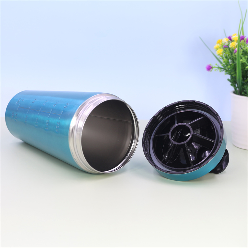 Bottle manufacturer 750ml Hot selling custom stainless steel protein shaker bottle for travel sports gym