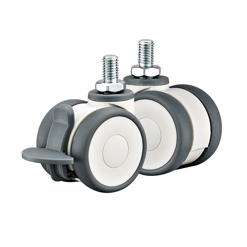 2''2.5''3''4''5'' Top Plate TPR Twin Wheels Hospital Medical Bed Casters