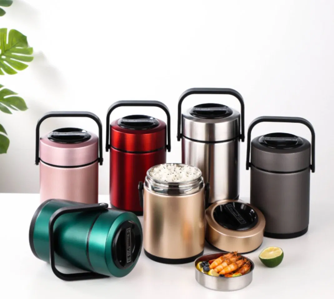 Vacuum Stainless Steel Insulated Food Pot Vacuum Insulation Pot Keep Warm Pot Insulated Hot Pot Casserole Set Insulated Hot Pot Food Warmer