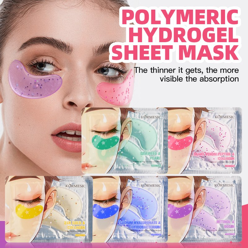 Revitalizing 24K Gold and Collagen Eye Mask for Youthful Skin
