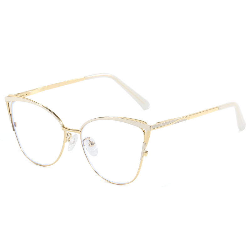 Newest Model Metal Plating Spectacle Spring Hinge Optical Frames for Women